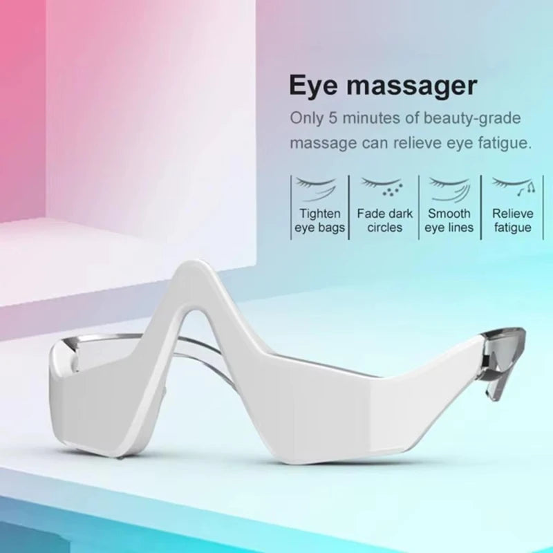 EMS Red Light Therapy Eye Massager – Anti-Aging, Hot Compress, Eye Fatigue Relief, Dark Circle Reduction & Relaxation