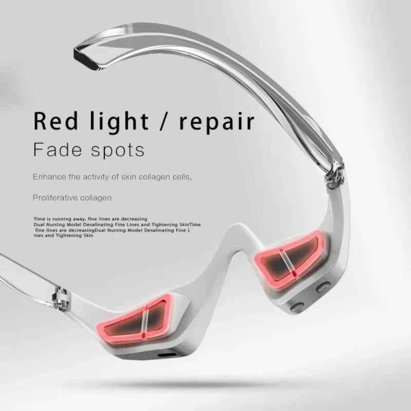 EMS Red Light Therapy Eye Massager – Anti-Aging, Hot Compress, Eye Fatigue Relief, Dark Circle Reduction & Relaxation