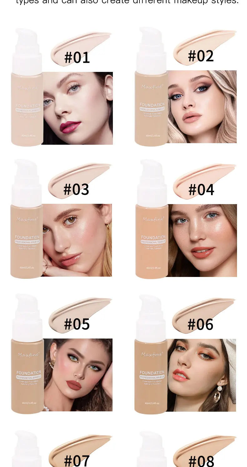 Liquid Foundation – Waterproof, Sweat-Resistant Professional Concealer