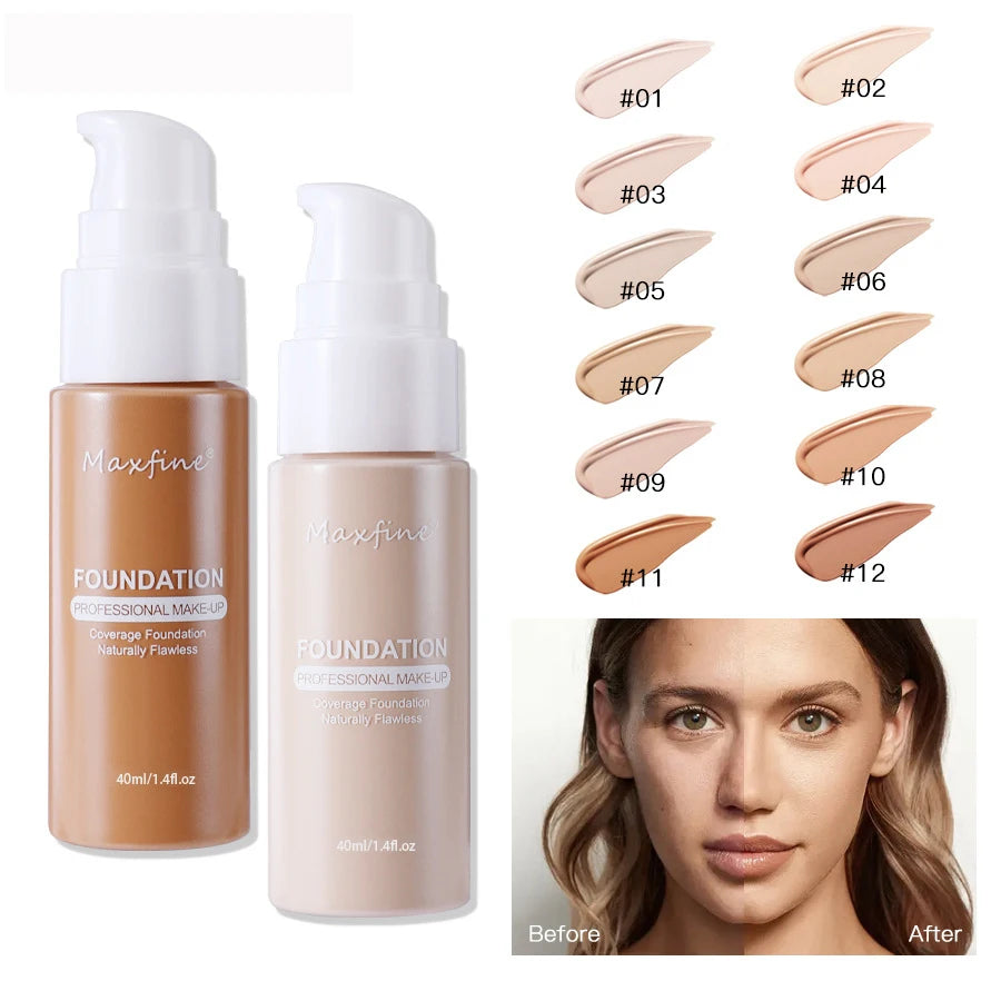 Liquid Foundation – Waterproof, Sweat-Resistant Professional Concealer