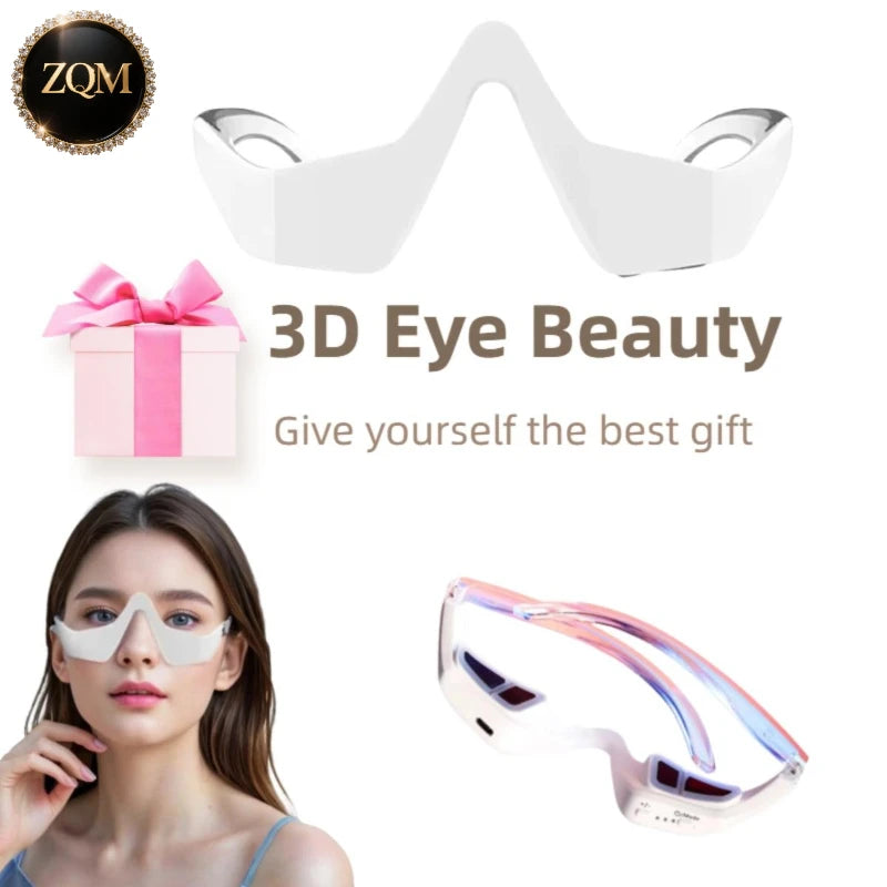 EMS Red Light Therapy Eye Massager – Anti-Aging, Hot Compress, Eye Fatigue Relief, Dark Circle Reduction & Relaxation