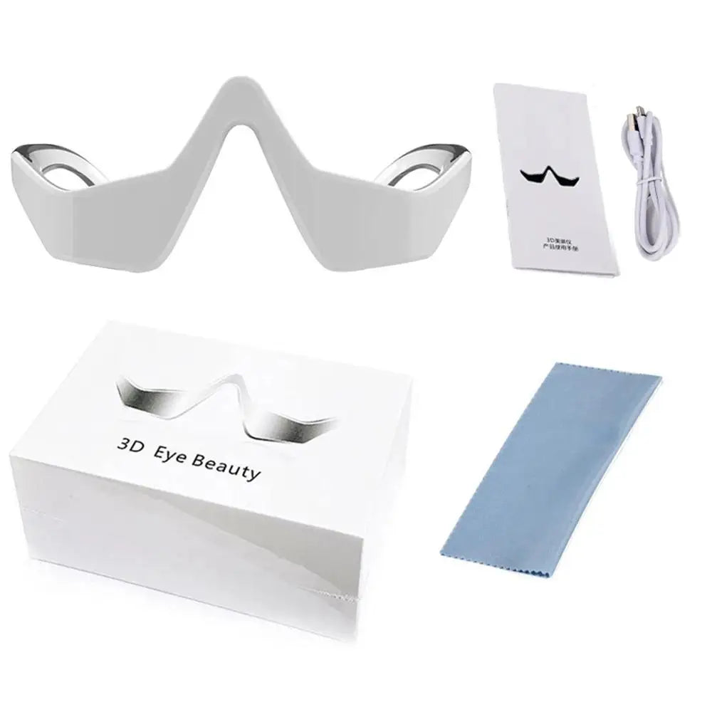 EMS Red Light Therapy Eye Massager – Anti-Aging, Hot Compress, Eye Fatigue Relief, Dark Circle Reduction & Relaxation