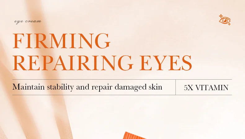 SADOER Vitamin C Eye Cream – Brightening, Anti-Dark Circles & Eye Bag Remover, Moisturizing
