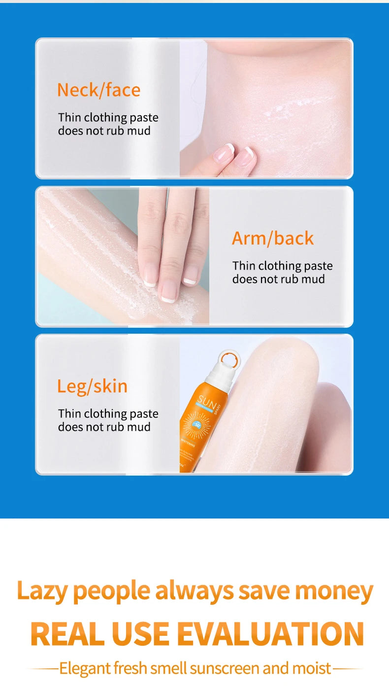 O‘cheal 150ml Anti-aging  Sunscreen Spray - Anti Wrinkle Moisturizing Whitening Sunscreen Spray Facial Body Neck Skin Care Cream