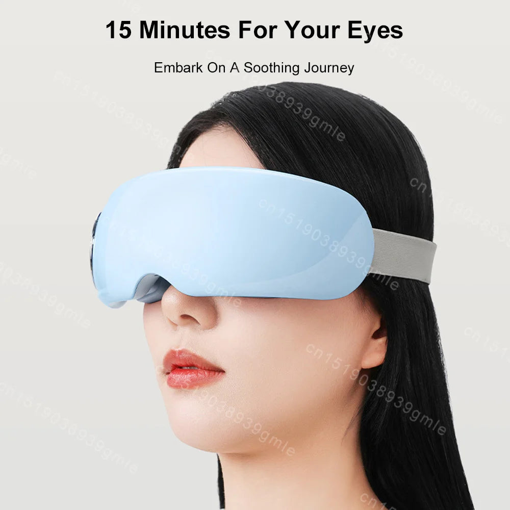 Multi-Effect Smart Steam Eye Mask – Electric 3D Eye Massager with Heat Compression for Eye Care & Relaxation