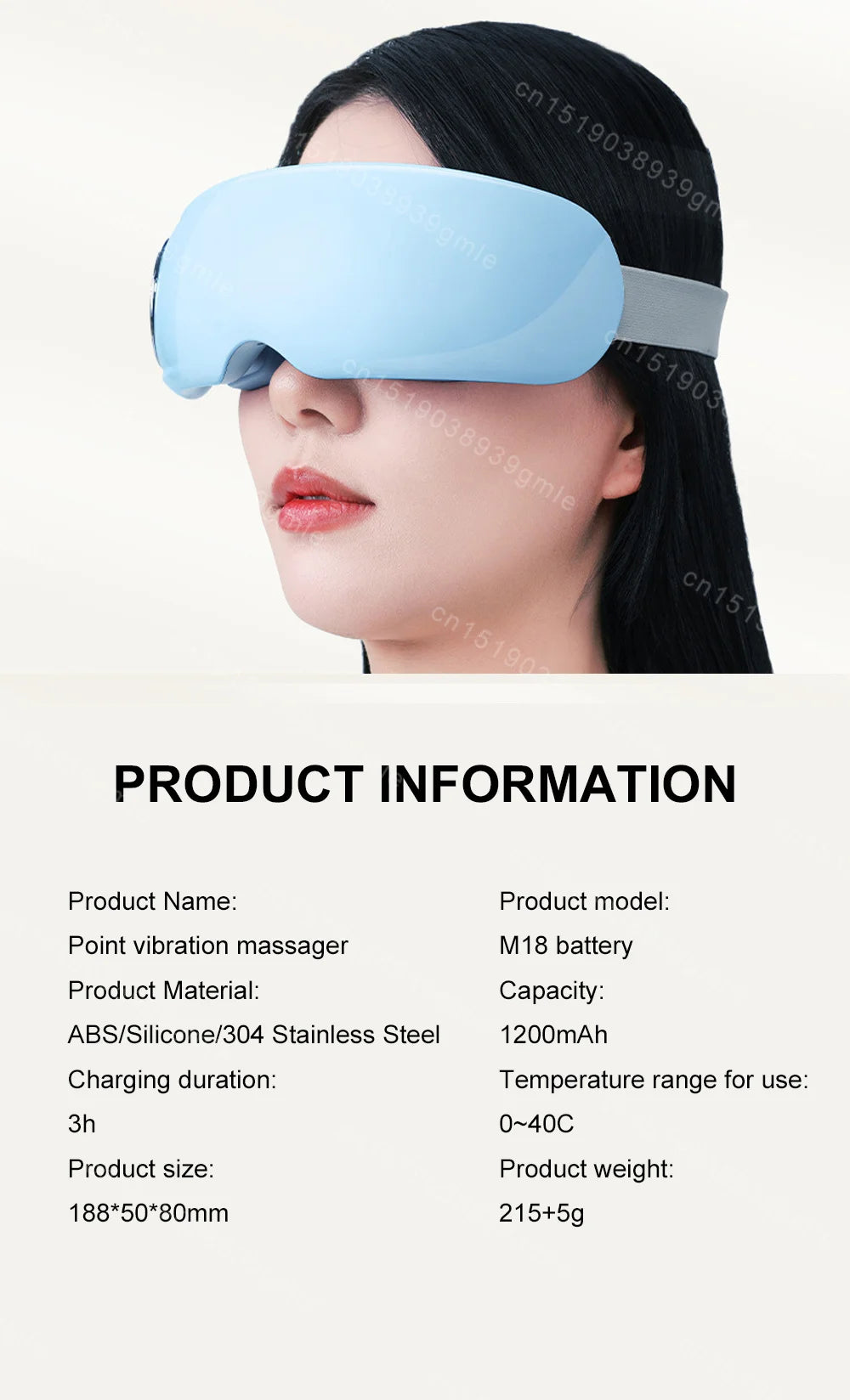 Multi-Effect Smart Steam Eye Mask – Electric 3D Eye Massager with Heat Compression for Eye Care & Relaxation