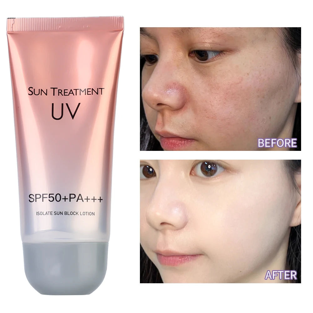 SPF50+ Whitening Sunscreen Gel – Face Moisturizer & Sun Block Cream