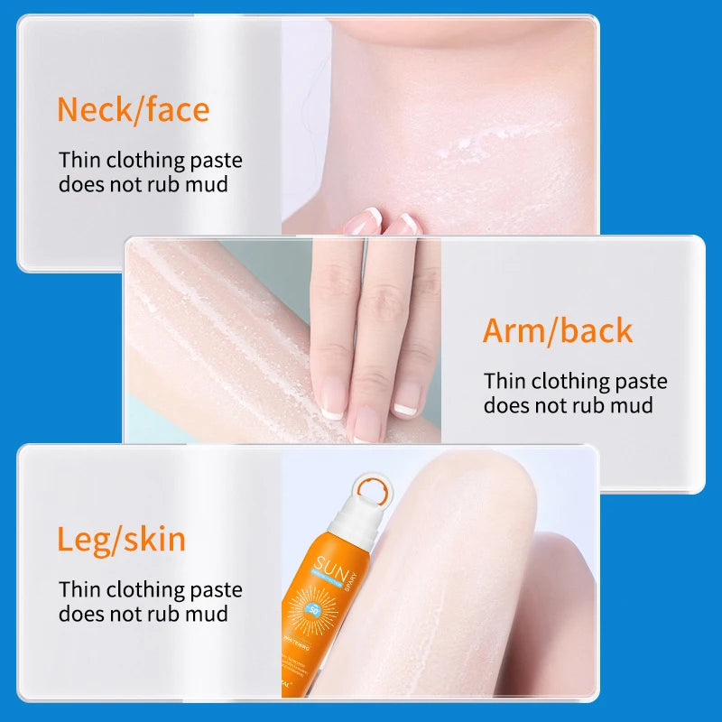 O‘cheal 150ml Anti-aging  Sunscreen Spray - Anti Wrinkle Moisturizing Whitening Sunscreen Spray Facial Body Neck Skin Care Cream