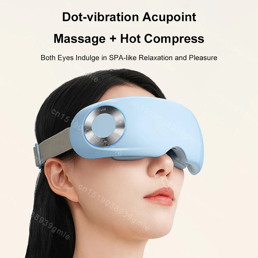 Multi-Effect Smart Steam Eye Mask – Electric 3D Eye Massager with Heat Compression for Eye Care & Relaxation