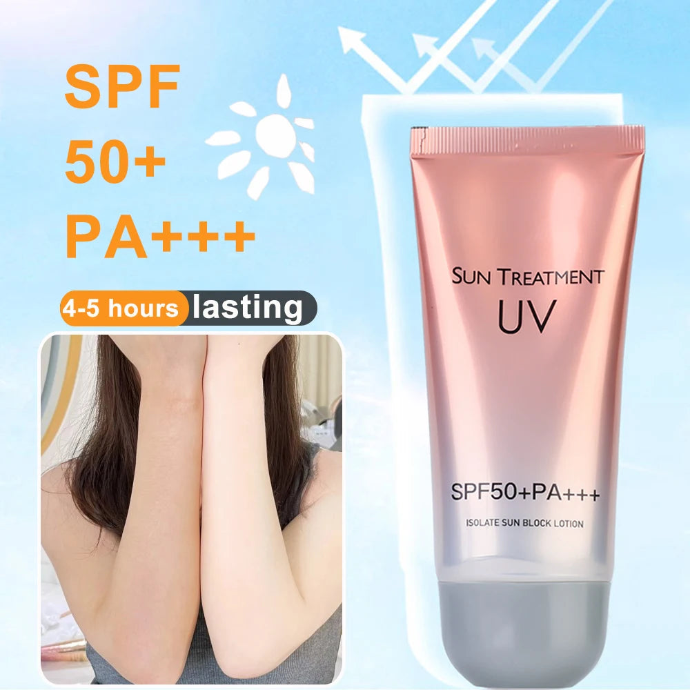 SPF50+ Whitening Sunscreen Gel – Face Moisturizer & Sun Block Cream