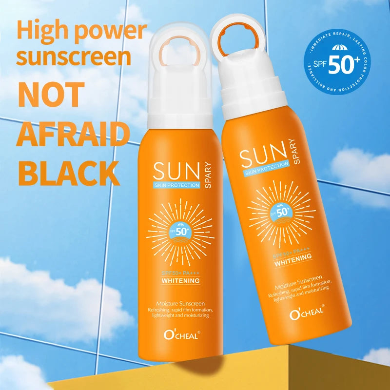 O‘cheal 150ml Anti-aging  Sunscreen Spray - Anti Wrinkle Moisturizing Whitening Sunscreen Spray Facial Body Neck Skin Care Cream